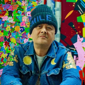 Bonnet à revers Capland SMILE Bleu hommage à Mondrian officiel Cyril Kongo [Édition limitée]